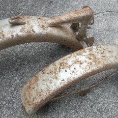 ヤマハGT50/80初期二本サス用前後フェンダーの画像