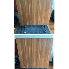 卓球台 セパレート式 モクメ 約 幅240×奥行120×高75cm 中古品 ネットなどおまけ付　直接引取大歓迎‼　地域限定有料配送サービスあり‼の画像