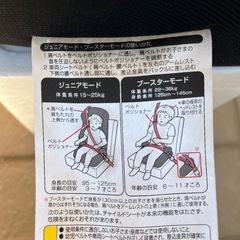 コンビ　チャイルドシート　ジュニアシート　ジョイトリップ　エアスルー　GG Combi 中古の画像