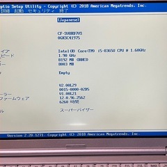BIOS確認済み ジャンク Let'snote 2台セット　3の画像