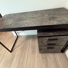 ニトリ デスク ワゴンセット ステイン120ⅹ55 高さ72 の画像