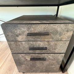 ニトリ デスク ワゴンセット ステイン120ⅹ55 高さ72 の画像