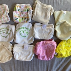 布おむつカバー、輪オムツ、成形オムツまとめの画像