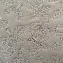 花柄ラグ　ベージュ　185cm✖️185cmの画像