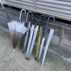 長傘７本と傘ケース１個の画像