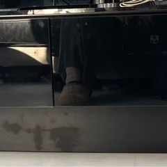 リビングローテーブル　黒鏡面　　ジャンク品の画像