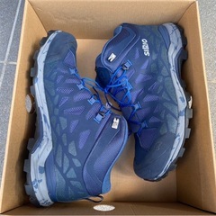 SIRIO トレッキングシューズ　27.5 登山靴　メンズ　ネイビー　シリオの画像