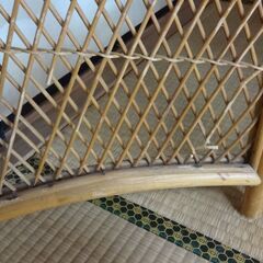 籐（ラタン）⑧ ４連衝立【引取限定】の画像