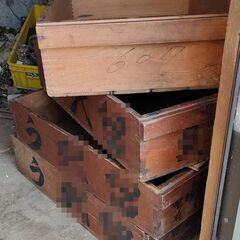 木箱　古箱　麹蓋　アンティーク　DIYの画像