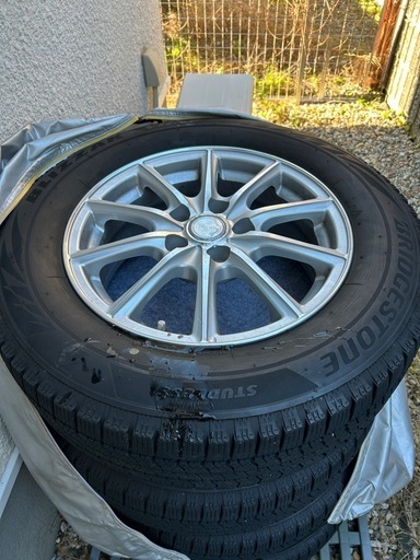 215/65R16 ブリヂストン VRX2 スタッドレス ホイール付き 4本／2 