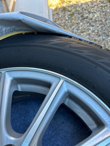 215/65R16 ブリヂストン VRX2 スタッドレス ホイール付き 4本／2シーズン使用／引取限定