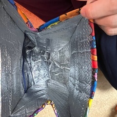 ゴースローキャラバン　ミニバッグ、アルミシート加工の画像