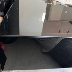 リビングローテーブル　黒鏡面　　ジャンク品の画像