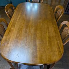 6人用テーブルと椅子、格安でお譲り致します。の画像