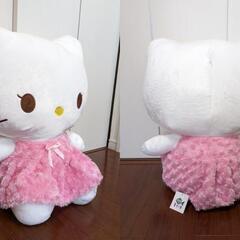 特大 ハローキティ ぬいぐるみ もこもこドレスぬいぐるみ 夏児小彩魚 もこもこワンダーランドの画像