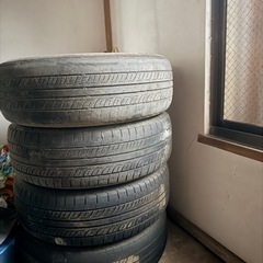 タイヤ付き鉄チンホイールの画像