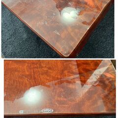 座卓 ざたく 一枚板 テーブル ちゃぶ台 メーカー不明 中古品 141×80×37㎝ 直接引取大歓迎‼　地域限定有料配送サービスあり‼の画像