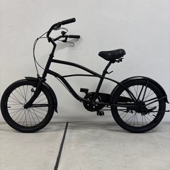 【6万で購入】ビーチクルーザー 黒 20インチ 美品 極太タイヤ BMX ファットバイク HIPHOP アメ村 堀江 ストリート【早い者勝ち】 の画像