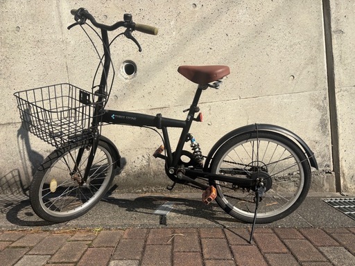 アイジュ Three Stone カゴ付き折りたたみ自転車 20インチ