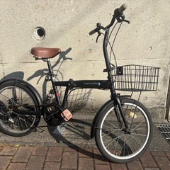 アイジュ Three Stone カゴ付き折りたたみ自転車 20インチの画像