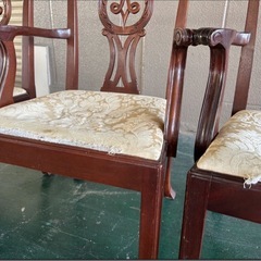 米国製★超希少 Baker Furniture 最高級 ダイニング アンティーク アームチェア★の画像