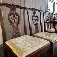 米国製★超希少 Baker Furniture 最高級 ダイニング アンティーク アームチェア★の画像