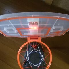 バスケットゴール　室内　子供用　自動採点/効果音　LEDライト付き　高さ調節可能100～170cmの画像