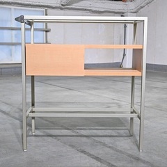 ★ 北欧スタイル ガラストップ シェルフ キャビネット コンソール 収納家具★の画像