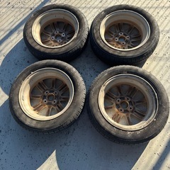 ダイハツ　タント　14インチアルミホイル　タイヤセット売りますの画像