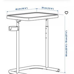 本日（12/28）お取引で100円引き　
IKEA サイドテーブル　2色セットの画像