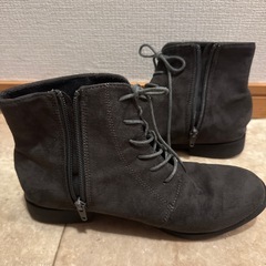 スウェードショートブーツLサイズの画像