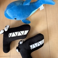 おもちゃ　ぬいぐるみ　　　クレパス　シールの画像