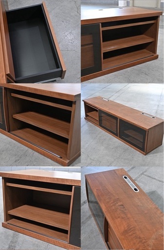 岡家具 25万「クラウド」テレビボード ウォールナット材 北欧スタイル