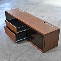 岡家具 25万「クラウド」テレビボード ウォールナット材 北欧スタイル リビングの画像