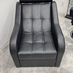 1人用ソファ ブラック 黒色 オーダーメイドの画像