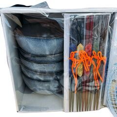 【ドリーム池田店♪ジモティ割対象品】未使用品　萬宝窯　おもだか草　多用丼揃え【99680000040165】の画像