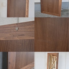 北欧スタイル 全身鏡 高級 ウォールナット無垢材 ナチュラル 姿見 ミラー 玄関 寝室の画像