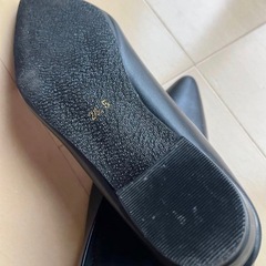 Add Rouge フラットパンプス 黒 ポインテッドトゥ 中古 24.5cmの画像