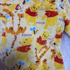 90cm プーさんフリースパジャマの画像