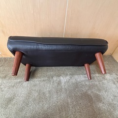 オットマン　ローチェア　スツール　ブラックの画像