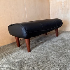 オットマン　ローチェア　スツール　ブラックの画像