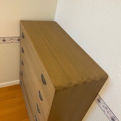 桐タンス　5段  収納家具　衣類収納の画像