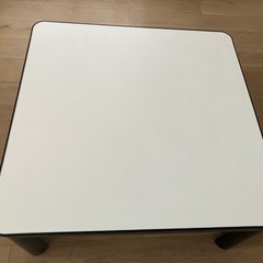 こたつ　ケーブルなし　白無印白木目　リバーシブルの画像