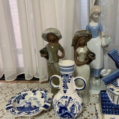 30日まで　オランダデルフト焼きなど、焼き物セットの画像