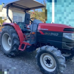 三菱 トラクター GO340 自動水平 倍速 パワステ 旋回アップ  1665時間 本体のみ 中古 引き取り限定の画像