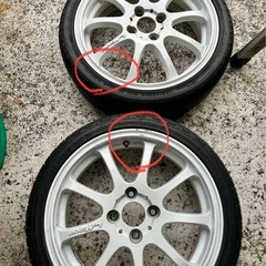 165/45/16 LMスポーツ　中古タイヤAW４本セット　100PCDの画像