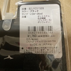 新品 ミズノ 手袋 Lサイズ  黒 Breath thermo 定価1760円の画像