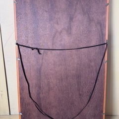 迫力ある虎の額絵／刺繍・織物風アート　大型サイズ（縦83×横53cm）の画像