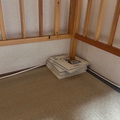 ベビーベッド　木製　の画像