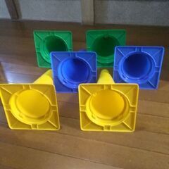 カラーコーン(ミニ)　高さ４５cm　青色・黄色・緑色の画像